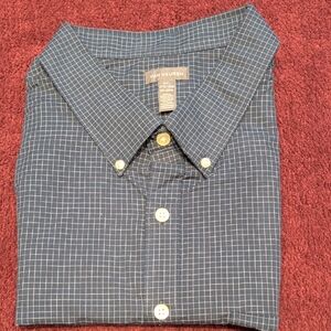 Van Heusen Men's Navy Grid Pattern Shirt